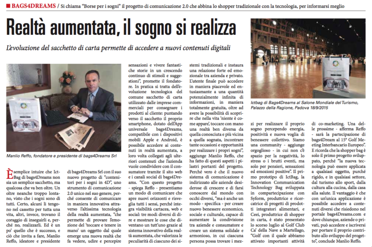 Scopri di più sull'articolo Sole 24 ore del 12 ottobre 2015